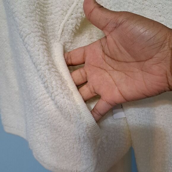 Teeberry & Weave Golly Sherpa Fur Quarter Zip Pullover Off White XXL NWT - Picture 13 of 15